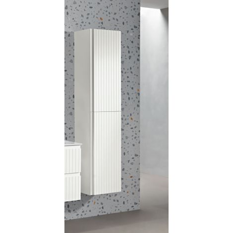 Colonna da bagno reversibile moderna ARTICO a 2 ante BIANCO OPACO (1/2)