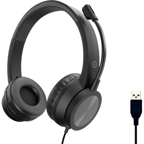 Casque audio filaire USB Conceptronic POLONA05B, noir