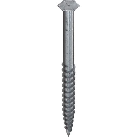 KRINNER Schraubfundament M Länge 1300 mm Ø 76 mmGewinde M12 6,7 kg Stahl