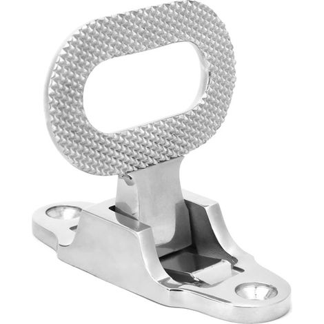 Pedal de mástil plegable de acero inoxidable, mástil plegable de tres puntas, pedal de riel plegable de alta resistencia, dispositivo de seguridad plegable para barcos, automóviles y camiones. (1/5)