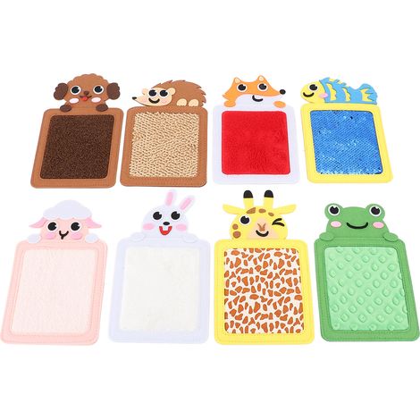tapis sensoriels, tapis d'activités sensorielles, panneau mural tactile, dalles de sol texturées assorties, jouet interactif pour enfants (1/5)