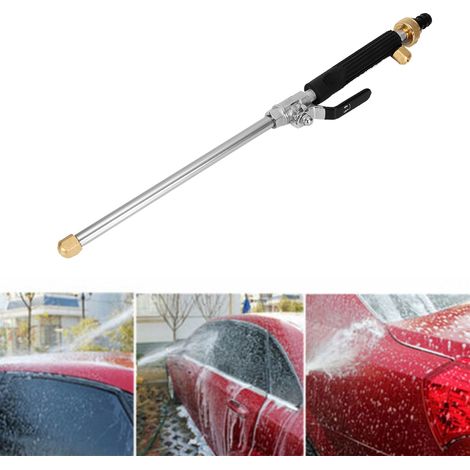 Lance d'eau haute pression puissante, buse de lavage pour voiture, jardin, terrasse, outil de nettoyage domestique, pistolet à jet réglable (2) (1/5)