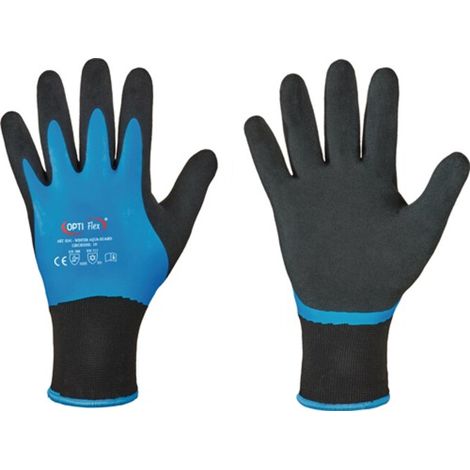 Handschuhe Winter Aqua Guard Gr.10 schwarz/blau EN 388,EN 511 PSA II OPTIFLEX