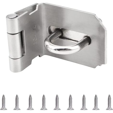 CCYKXA 1pc Cadenas lourd en acier inoxydable 90 degrés à angle droit, loquet pour Portes et fenêtres
