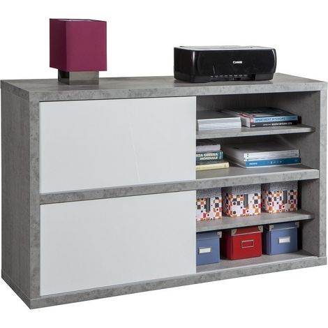 Kit libreria Ufficio linea pratico 35,5x140x86,5h ante scorrevoli - Salone (1/2)