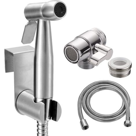 Shower Head for Washbasin - Shower Head for Washbasin Bathroom Shower Head with 59 Inch Hose for Pet Shower to Wash Hair or Clean the Sink - with Tap Valve (1/5)