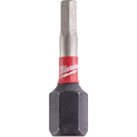 Milwaukee Bit Shockwave esagono HEX 3 lunghezza 25 mm confezione da 2 pz (1/2)
