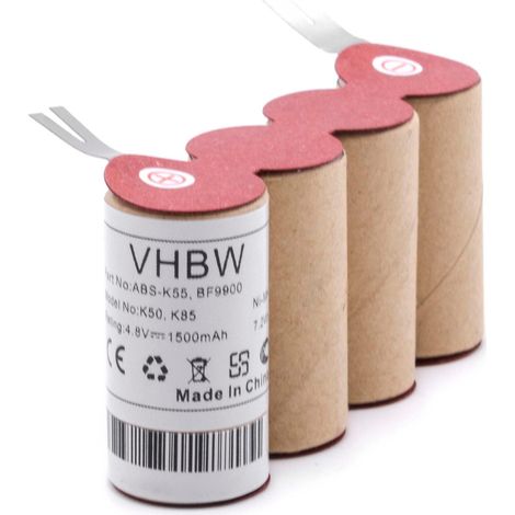 vhbw Akku kompatibel mit Kärcher K85, K50 Staubsauger (1500 mAh, 4,8 V, NiMH) (1/3)