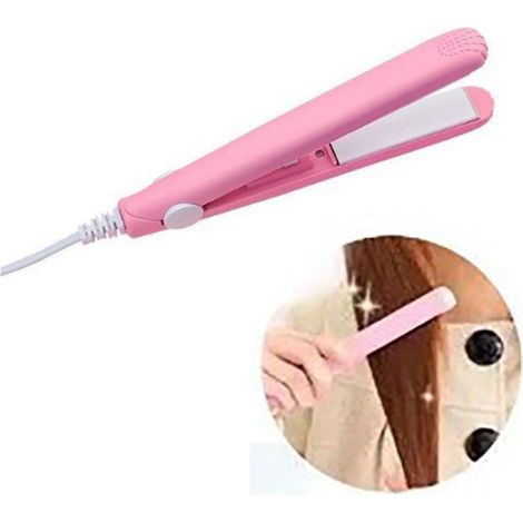 MINI PIASTRA CAPELLI LISCI CERAMICA PORTATILE DA VIAGGIO CONTENITORE SN-228