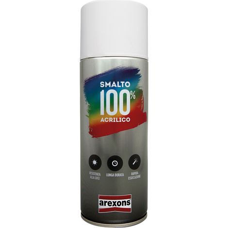 SMALTO SPRAY ACRILICO RITOCCO PER ELETTRODOMESTICI ml 400- 6 pezzi  - AREXONS