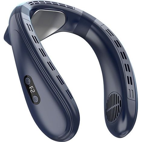 Wiederaufladbarer, tragbarer Nackenventilator (5200 mAh) mit LED-Anzeige und USB-C-Anschluss – ideal für Reisen, Outdoor-Aktivitäten oder als Geschenk (1/5)