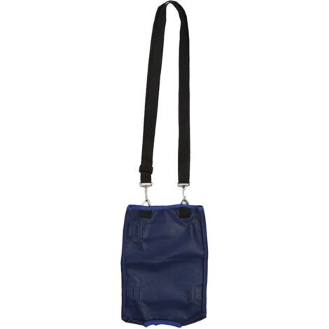 Housse de Sac à Urine Grande Capacité en Tissu Maille avec Sangle de Fixation Bleu pour Cuisse