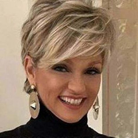 Perruque Bob Court Blond Femme, Cheveux Synthétiques Naturels, Coiffure Élégante au Quotidien