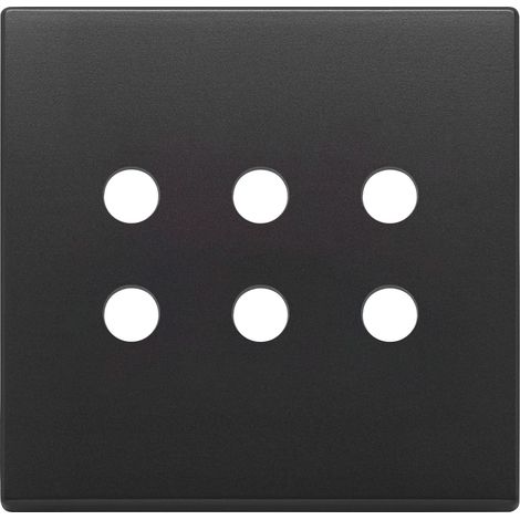 VIMAR - 22695.RN.03 Plaque ronde BS 3Mx6, gris anthracite