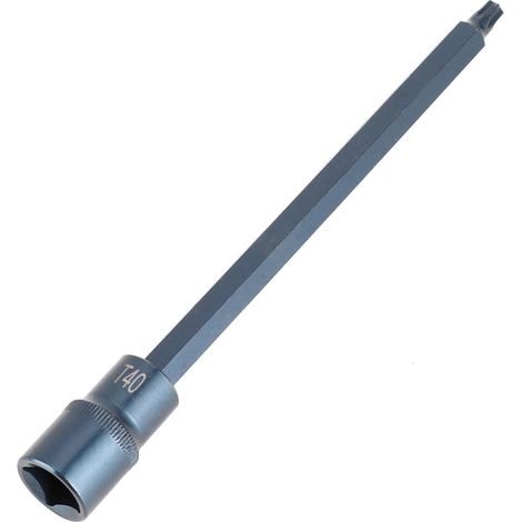 Embout douille étoile T40, acier allié S2, précision élevée, anti-corrosion, bleui, outil à main, quincaillerie (1/5)
