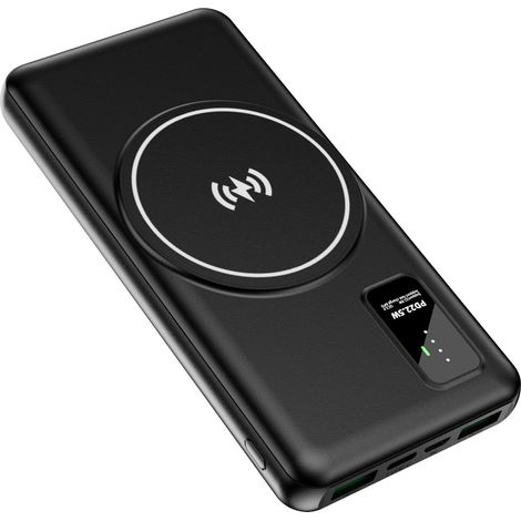 Powerbank Wireless PowerBank 10000mAh Externe HandyAkkus Batterie USB Type C 3Kabel 22.5W Ladegerät Kompatibel iPhone Pro Max Samsung iPad Huawei (1/5)