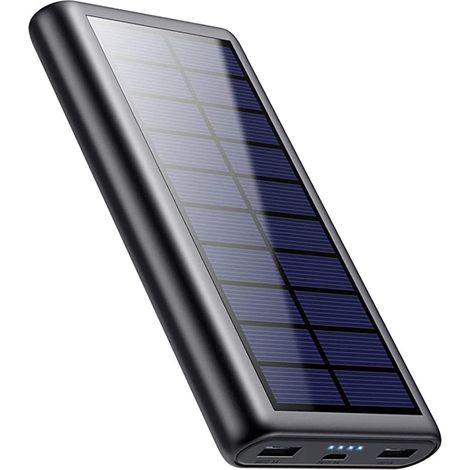 Batterie Externe Solaire 26800mAh, PD 15W Chargeur Solaire Power Bank Portable, Port USB-C Input (1/5)