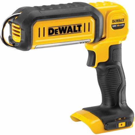 Dewalt – Lampe LED à faisceau large 18V – Autonomie 10H – Tête articulée 9 positions – Flux lumineux 250-500 lumen – Pour chantiers humides