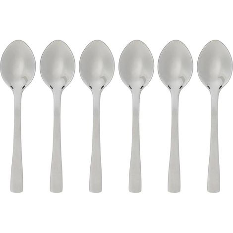 Pack de 6 Cucharas Pequeñas de Moka Inoxidable Silver Precision 9,5cm (1/4)