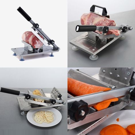 Trancheuse à viande congelée manuelle, en acier inoxydable, en rouleau de mouton et de buf, pour la cuisine à domicile, marmite chaude (1/5)