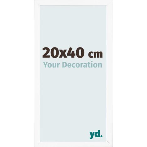 yd. - Cadre photo 20x40 - Blanc Mat - MDF - Bologna