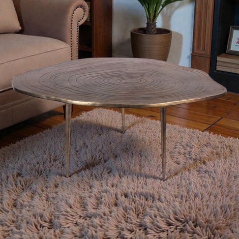 Table d'appoint aluminium 40x90x53cm (1/3)