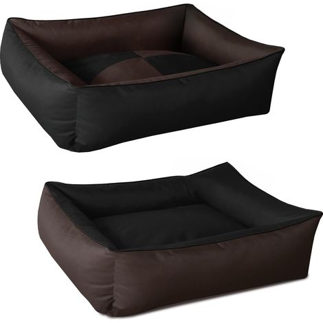 2en1, Noir/Brun, XXXL env. 150x110 cm,Panier Corbeille, lit pour Chien, Coussin de Chien (1/5)
