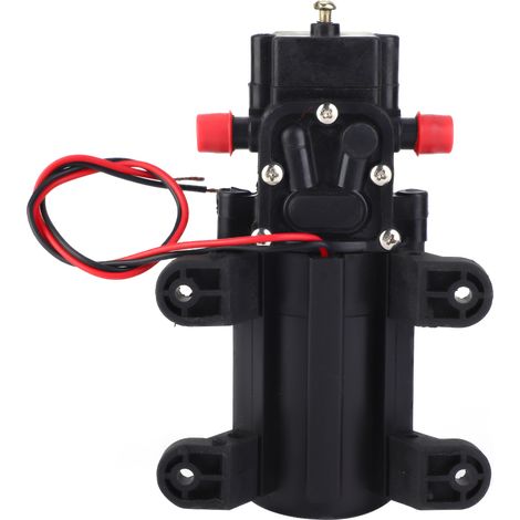 Pompe à eau auto-amorçante 24V 70W à diaphragme simple aspiration avec tuyau droit double face (1/5)