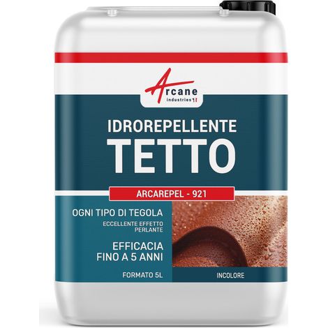 Idrorepellente trasparente: per tetti e tegole in terracotta o cemento ARCAREPEL - 921 - 5 L (fino a 25 m²)  - ARCANE INDUSTRIES (1/4)