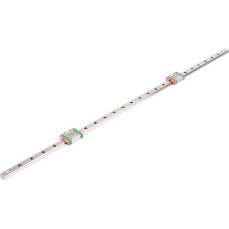 Coulisse linéaire miniature MGN12C à double curseur, guide micro-rail en acier, précision élevée, glissière compacte pour imprimante 3D et CNC, 2 chariots, longueur variable (1/5)