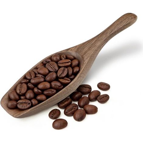 Kaffeelöffel aus schwarzem Walnussholz für Töpfe 14 cm Holzlöffel für Erde und Kaffeebohnen multifunktionaler Holzlöffel Küchenlöffel für Tee 1 (1/5)