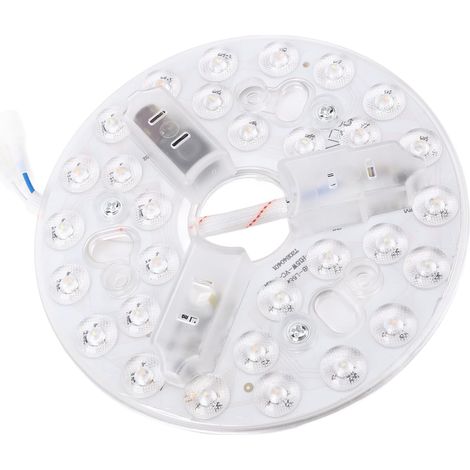 Kit d'éclairage LED pour Ventilateur de Plafond de 5,3 Pouces, Panneau de Rénovation Rond 15W de Remplacement, 3000K 4200K 6500K, 3 Températures de Couleur 95-265V, Base en Aluminium (1/5)