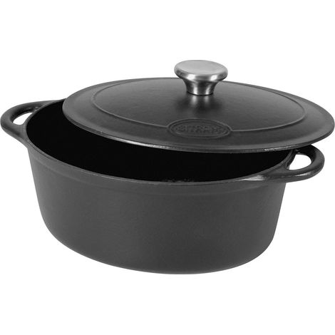 Sitram SITRASLOW Casseruola Ghisa Nero