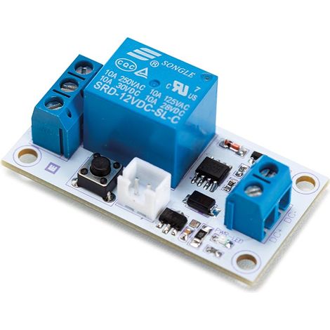MODULE RELAIS BISTABLE AVEC INTERRUPTEUR TACTILE - 1 CANAL - 12 V VELLEMAN WPM331 (1/4)
