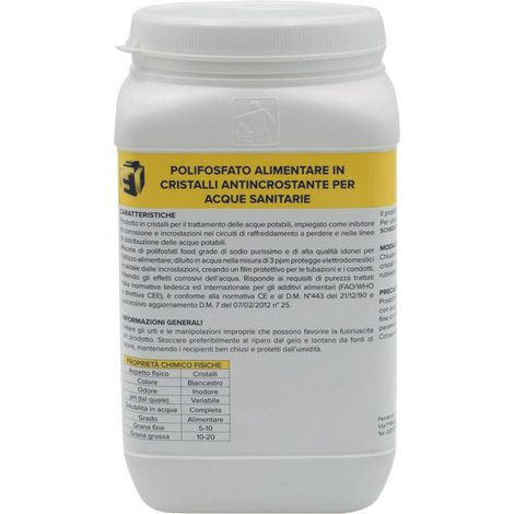 Recharge de sel de polyphosphate à gros grains