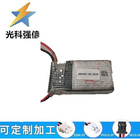 11.1V 852540 capacity 800mAh lithium battery for smartwatches, location services, phone calls, remote controls, and charging.