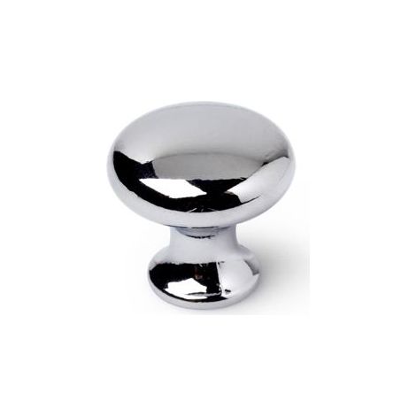 Boutons de meubles ronds - Zamak - Chromés - Lot de 4 - 25 x 25 x 25 mm (1/4)