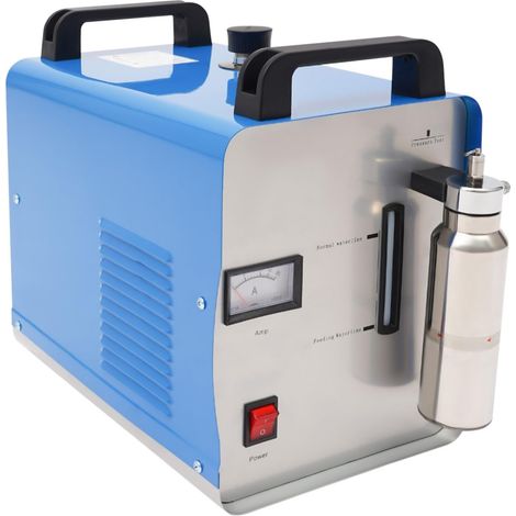 HAUTOUR Polisseur acrylique de flamme de soudeuse de l'eau de machine de polissage acrylique de générateur de flamme d'hydrogène de l'oxygène 75 L/h, réservoir d'eau de 1 l (1/5)