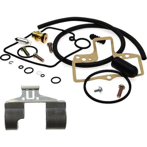 Kit de réparation de carburateur avec flotteur compatible Mikuni HSR42 pour Harley-Davidson Twin Cam Evo Big Twin TM42 TM45 HSR 42 mm 45 mm 48 mm à alésage lisse KHS016 (1/5)