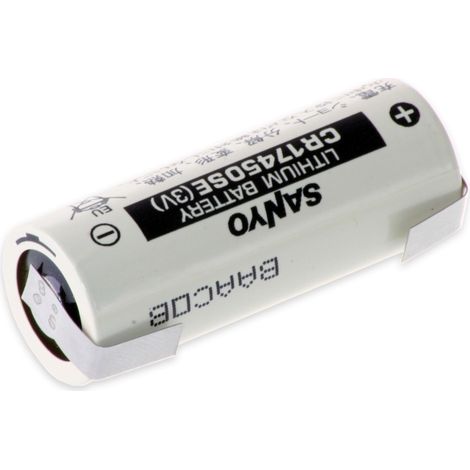 FDK CORPORATION FDK Lithium-Batterie CR 17450SE, A, mit U-Lötfahne, 3 V-, 2500 mAh