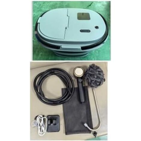 Douche Portable,[Unité Intégrée de 20 litres] Spopal IPX8 Kit Douche de Camping,Pliable,13000Mah,Type-C,0-60°C,Lavage des Fruits,Convient pour Le Bain des Animaux Domestiques,Le Camping,Les Voyages