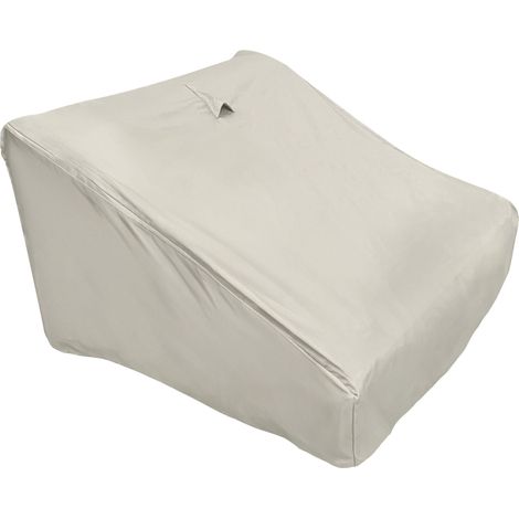 Housse de fauteuil pour salon de jardin modulable beige - Mixi (1/5)