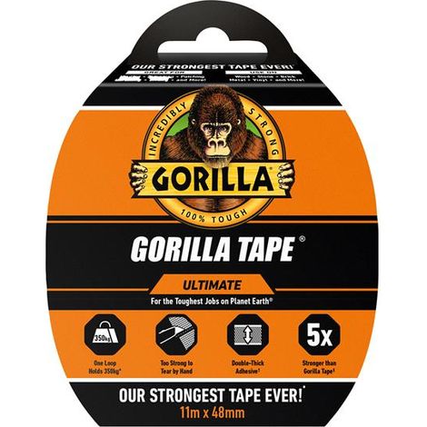 Gorilla Glue 118263 Gorilla Tape Ultimate 11m Black GRGGTU11 (1/2)
