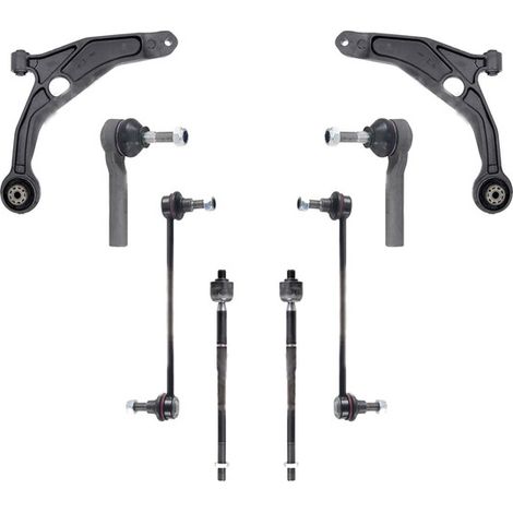KIT BRACCIO OSCILLANTE 8 PEZZI COMPATIBILE CON FIAT FREEMONT (345) 2.0 JTD 08.2011 - 12 / Kit Sospensione Completo OE/OEM / Bracci Oscillanti + Testine Sterzo / Sostituzione Diretta OEM