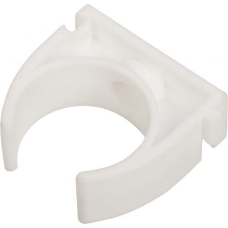 Offener Halter für glatte Rohre U 28 weiß 68040 /100 Stück/
