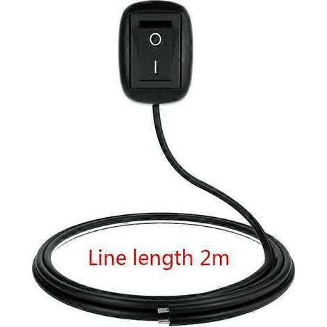 12-V-Gleichstrom-Wippschalter, pastenbestückt, für Kfz-Nebelscheinwerfer, Neonlichter und LED-Ringe. 2 m Kfz-Elektroschalter.
