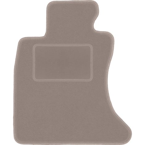 Alfombrilla de terciopelo para el conductor para: BMW Serie 5 F10 FL xDrive sedán (2013-2017) beige