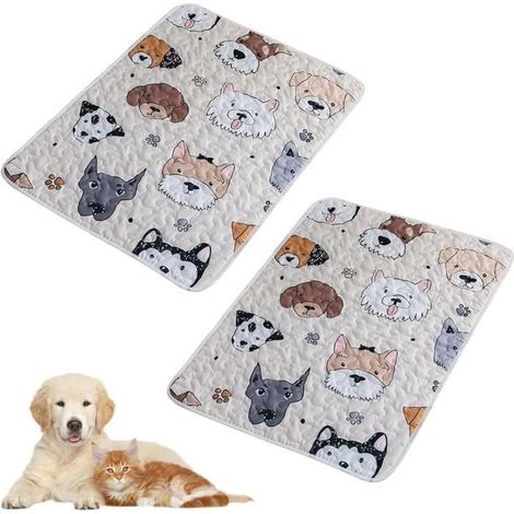 Coussinets lavables pour Chiots,Coussins pour Petits Chiens,Tapis d'entraînement réutilisable pour Chien,Lit antidérapant 5040 cm (1/4)