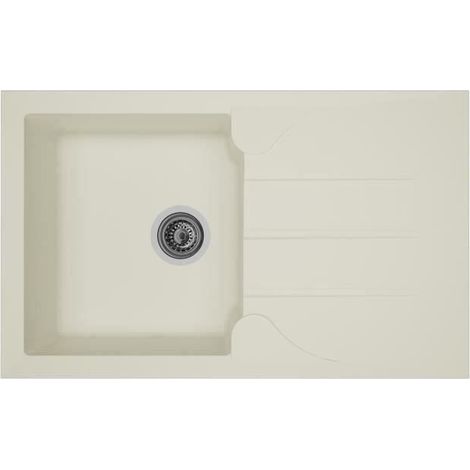 Lavello da Una Vasca con Scolapiatti Stradour Bianco (1/2)