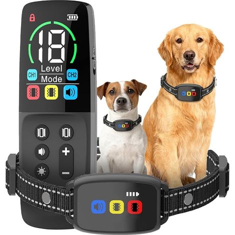 Dog Training Collar with Remote Control, Beep, Vibration, Vibration, Range 800m, Dog Training Collar, for Small and Large Dogs (1/5)
